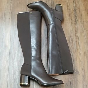 calvin klein freeda leather boots